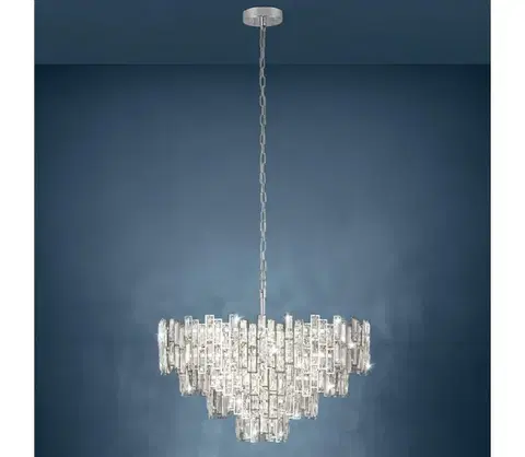 Svietidlá Eglo 39627 - Luster na reťazi CALMEILLES 10xE14/25W/230V priemer 78 cm 39627