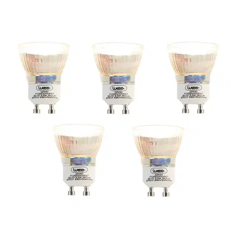 LED osvetlenie Sada 5 LED žiaroviek GU10 35 mm 3,5 W 180 lm 2700 K