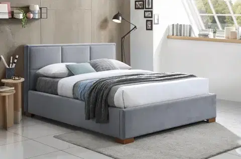 Postele Posteľ s úložným priestorom MAISON VELVET 160 Signal