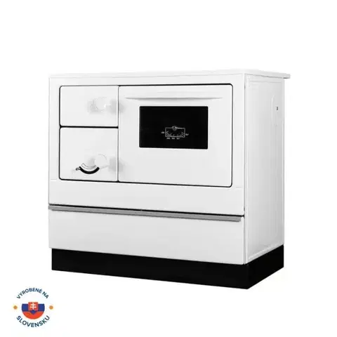 Sporáky THORMA Sporák EKONOM 85/FIKO DeLuxe, 7kW, biely, pravý