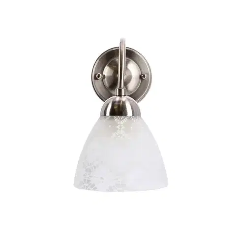 Nástenné svetlá Kinkiet ścienny CAVALLO srebrny 1x60W E27  elegancka lampa klasyczna do sypialni salonu korytarza przedpokoju gabinetu