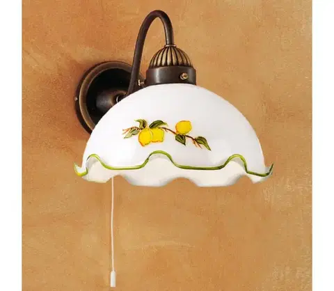 Svietidlá Kolarz 731.61.116 - Nástenná lampa NONNA 1xE27/75W/230V citróny 731.61.116