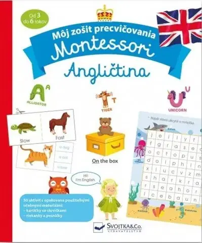 Príprava do školy, pracovné zošity Môj zošit precvičovania: Montessori Angličtina - Lydie Barusseauová