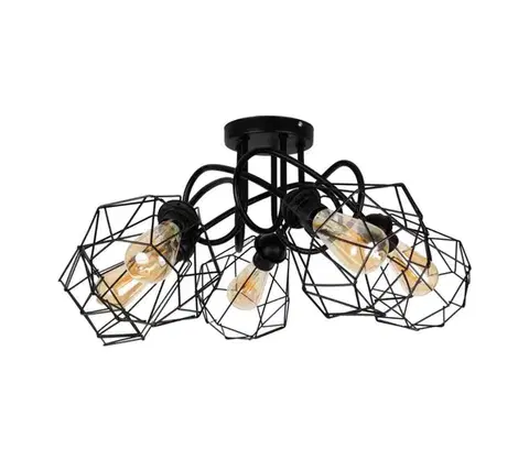 Svietidlá HEXE Prisadený luster DIAMENT 5xE27/60W/230V 0057