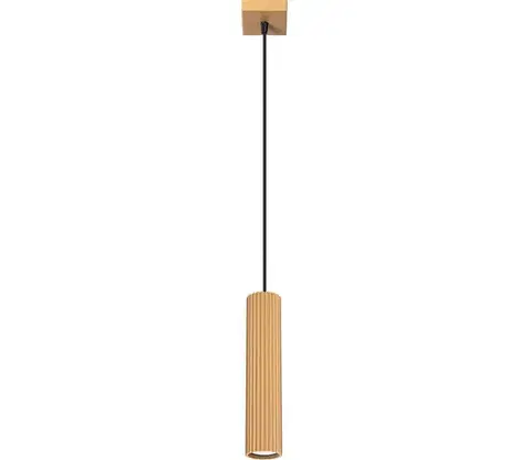 Svietidlá  SL.1554 - Luster na lanku KARBON 1xGU10/10W/230V zlatá SL.1554