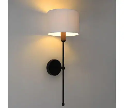 Svietidlá  Nástenné svietidlo MADELA 1xE14/40W/230V biele/čierne 0159