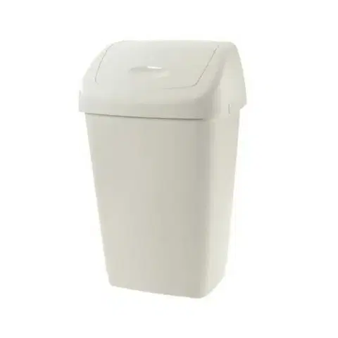 Odpadkové koše Kinekus Kôš na odpad preklápací 25 l, plastový 25l "Aurora" TONTARELLI, biely