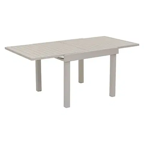 Stolčeky DEOKORK Hliníkový stôl VALENCIA 90/180x90 cm (ivory)