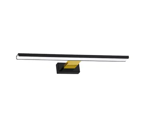 Kúpeľňové zrkadlá  LED kúpeľňové osvetlenie zrkadla SHINE LED/13,8W/230V 60 cm IP44 čierna/zlatá ML7885