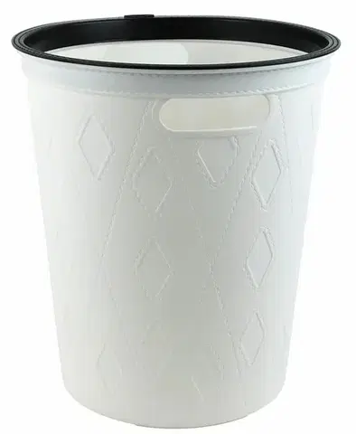 Koše odpadkové MAKRO - Kôš odpadkový 10l, 28x31cm, biely