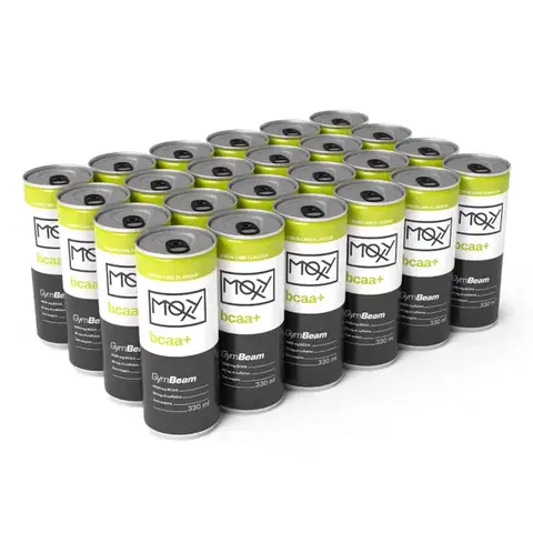 BCAA GymBeam MOXY BCAA+ energy Drink citrón limetka