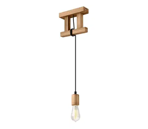 Svietidlá  Luster na lane LEON 1xE27/60W/230V LM  1.97/OLIWKA
