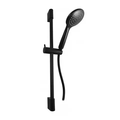 Sprchové súpravy a sety Sprchový set s posuvným držiakom SK2045CMAT - čierna