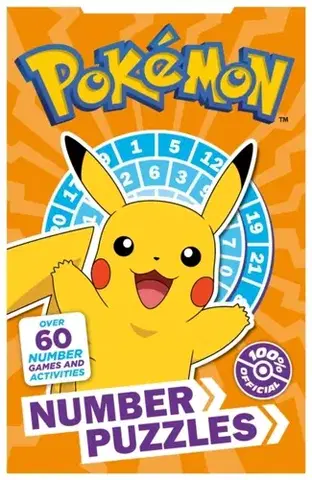 Nalepovačky, vystrihovačky, skladačky Pokemon Number Puzzles - Pokémon