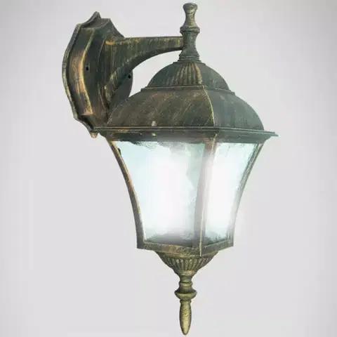 Vonkajšie rustikálne svietidlá Nástenná záhradná lampa Toscana 8391 K1