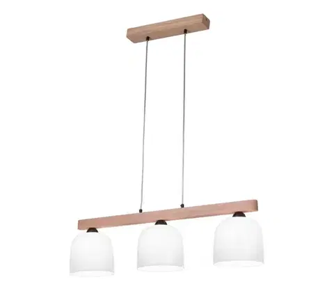 Svietidlá Kolarz A1352.83.W - Luster na lanku NONNA 3xE27/60W/230V dub/biela A1352.83.W