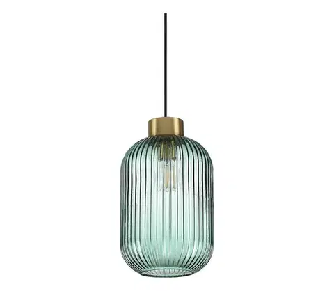 Svietidlá Ideal Lux - Závesné svietidlo na lanku MINT 1xE27/60W/230V pr. 14 cm zelené 248554