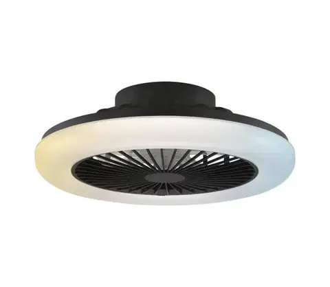 Ventilátory Brilliant - LED stmievateľné stropné svietidlo s látorom MONTERO LED/20W/230V čierna + DO G81305/06