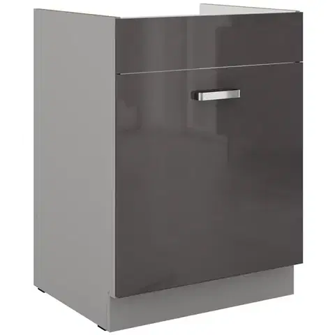 Kuchynské skrinky stojace Kuchynská skrinka Grey 60ZL 1S BB