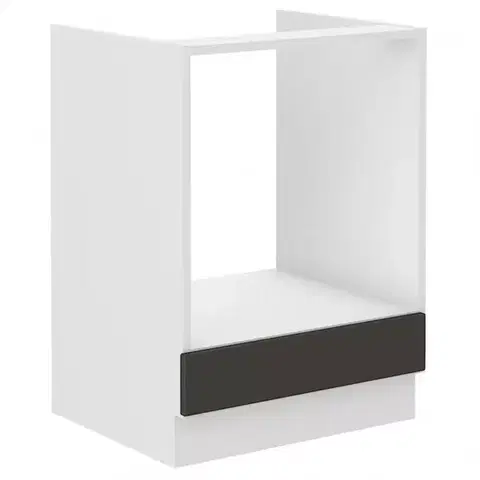 Kuchynské skrinky stojace Kuchynská skrinka STILO grafit mat/biely 60dg bb