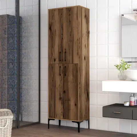 Šatňové skrine Viacúčelová skrinka Berlin A - Walnut