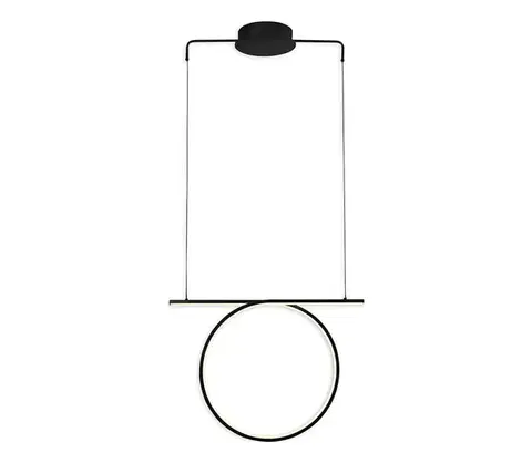 Svietidlá  LED luster na lane ODETTA LED/30W/230V 4000K čierny 334039