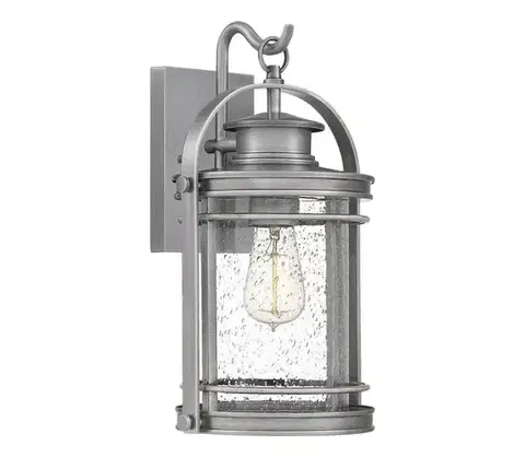 Svietidlá Elstead Quintiesse QN-BOOKER-M-IA - Vonkajšie nástenné svietidlo BOOKER M 1xE27/60W/230V IP44, matný chróm QN-BOOKER-M-IA