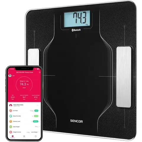 Osobné váhy Sencor SBS 8002BK inteligentná osobná fitness váha