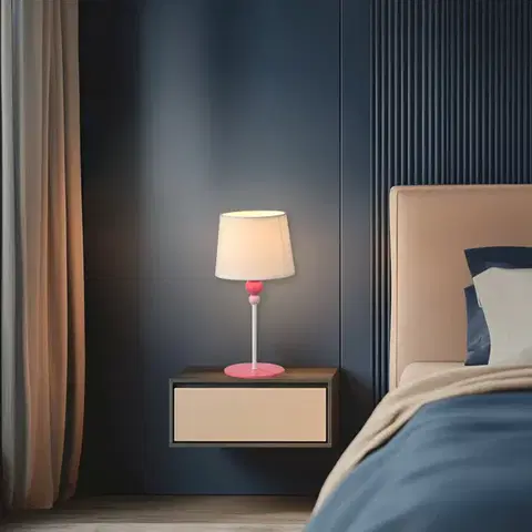 Stolové lampy Detská biela kancelárska stolová lampa 60W E27 Bebe