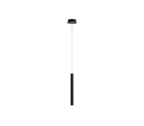 Svietidlá Leuchten Direkt 15202-18 - LED Luster na lanku BRUNO LED/4,8W/230V čierna 15202-18