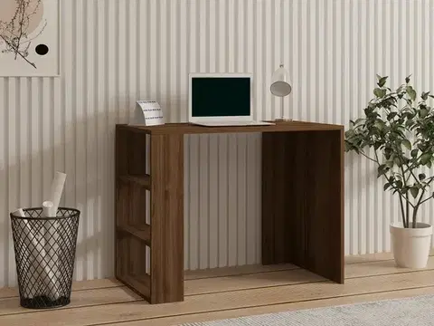 Písacie stoly Písací stôl Cool - Walnut