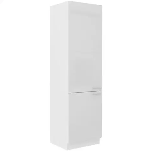 Kuchynské skrinky stojace Kuchynská skrinka Lara 60dk-210 2f Bb Mdf biely lesk