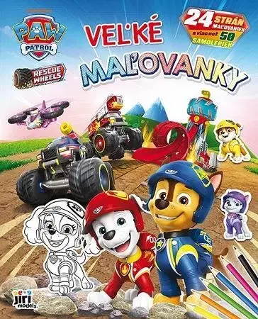 Nalepovačky, vystrihovačky, skladačky Veľké maľovanky - Paw Patrol