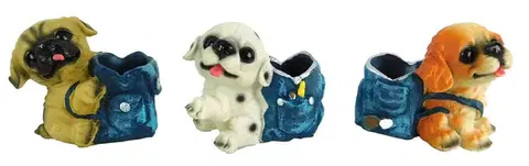 Sošky, figurky - zvieratá MAKRO - Soška pes 11cm rôzne dekory