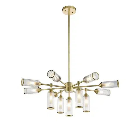 Svietidlá Endon 106256 - Luster na tyči TOUR 13xG9/3W/230V mosadz 106256