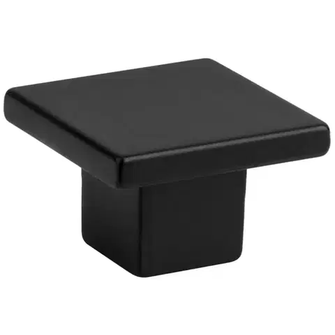 Úchytky a rukoväte Nábytková kľučka Arca 30x30 mm plast čierna matná