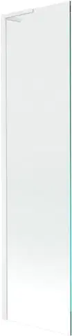 Sprchové dvere MEXEN/S - Next L vaňová zástena FIX 80 x 150, transparent, biela 895-080-000-03-00-20