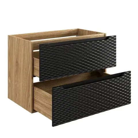 Skrinky do kúpeľne ArtCom Skrinka pod umývadlo OCEAN Black 82-80-2S | 80 cm