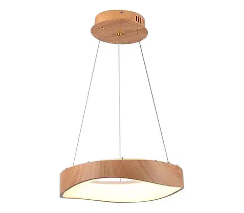Svietidlá  LED Luster na lanku LED/18W/230V 3000K ø 40 cm hnedá 23363