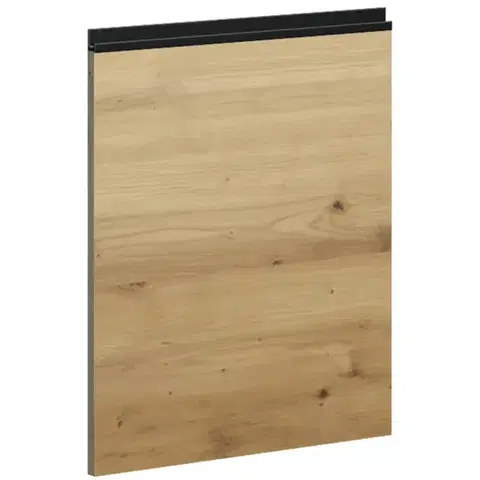Dvierka a čelá zásuviek pre kuchynske skrinky Dvierka na umývačku Industry 60X720 čierna/artisan