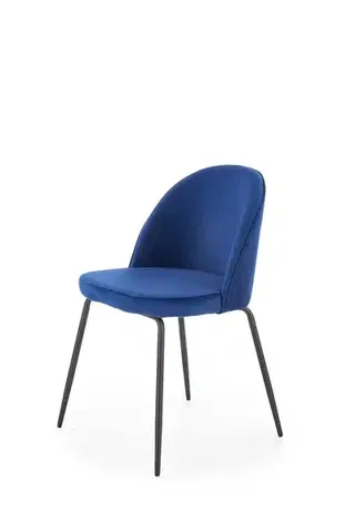 Jedálenské stoličky HALMAR K314 jedálenská stolička granátová / čierna