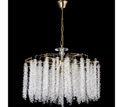 Svietidlá  Luster na reťazi 7xE14/60W/230V pr. 54 cm zlatá W-E2544D/7