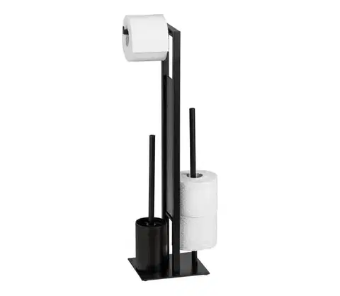 Svietidlá WENKO 23708100 - WC kefa RIVALTA 18x70 cm čierna 23708100