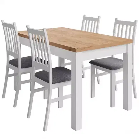 Jedálenské zostavy Jedálenská zostava Mibet biela/craft