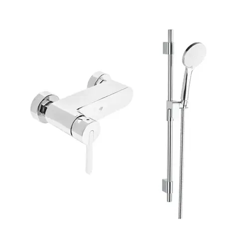 Kúpeľňové batérie Sprchová baterie SAT Fusion se sprchovým setem 150 mm chrom SATBSFU268TCHSET SATBSFU268TCHSET