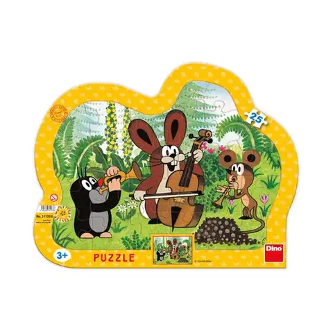 Do 49 dielikov Dino Toys Puzzle Krtko muzikantom 25 Dino