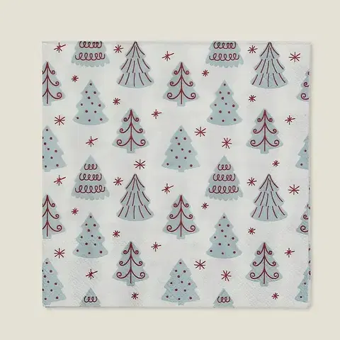 Stojany a držiaky na servítky Vianočné obrúsky Winter Trees I 16x16 cm
