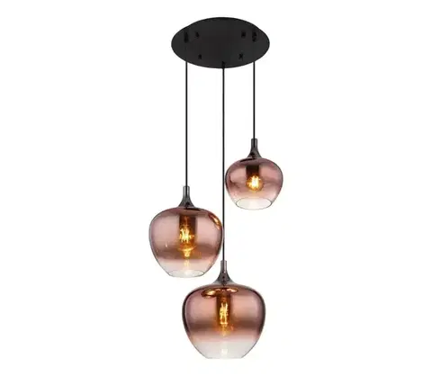 Svietidlá Globo 15548-3HG - Luster na lanku MAXY 3xE27/40W/230V medená 15548-3HG