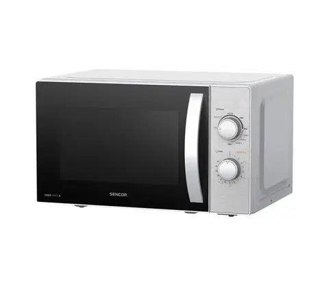 Predlžovacie káble Sencor - Mikrovlnná rúra s funkciou grilu 700W/1000W/230V 20 l matný chróm 40046722
