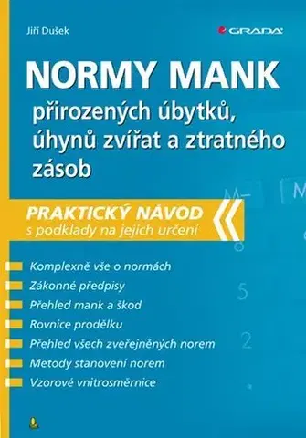 Dane, účtovníctvo Normy mank přirozených úbytků, úhynů zvířat a ztratného zásob - Jiří Dušek
